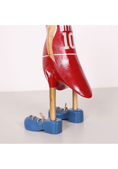 Basketçi Ördek El Oyması Teak Gövde 41x17x13 Cm