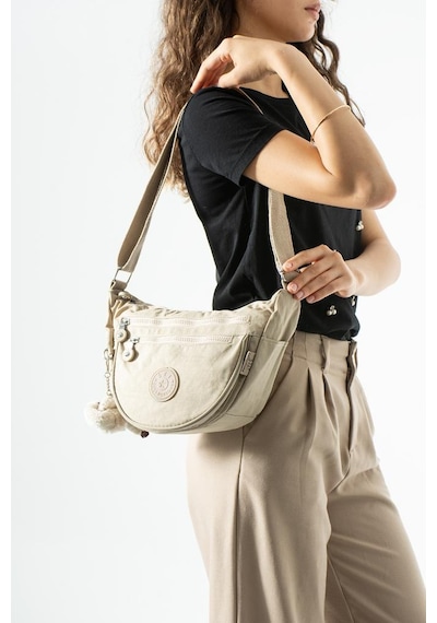 Baginn Klinkır Hafif Yağmur Geçirmez Kadın Postacı Çanta Çok Cepli 25 18 Cm Omuz Çantası 571 Collection Krem