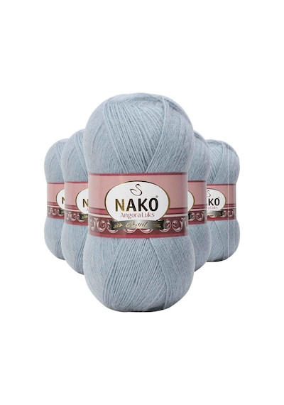 5 Adet Angora Lüks El Örgü İpi 12936