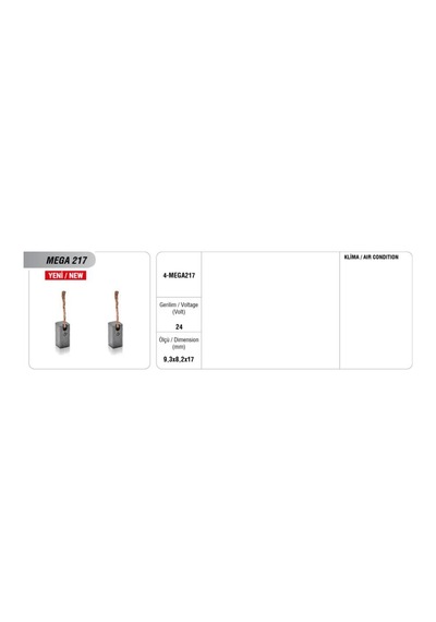 12v-24v Kalorifer-klima-fan-silecek Kömürü 2 Ad 75837735