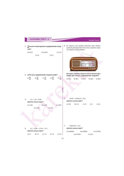 Yeni Müf. Karekök Yayınları Güncel 9.sınıf Matematik Konu Seti