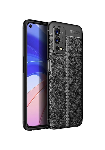 Oppo A55 4G Kılıf Focus Derili Kamera Korumalı Silikonkılıf