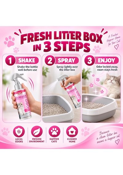 Odor Lock Kedi Kumu Koku Önleyici 250 Ml