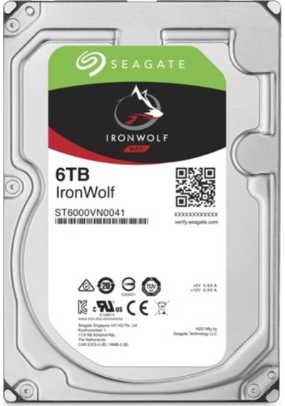 Seagate IronWolf ST6000VN0041 6 TB 7200 RPM 128 MB SATA 3 PC NAS HDD