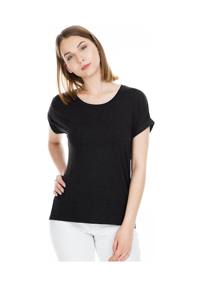 Only Kadın Basic Bisiklet Yaka T-shirt 15106662 Siyah