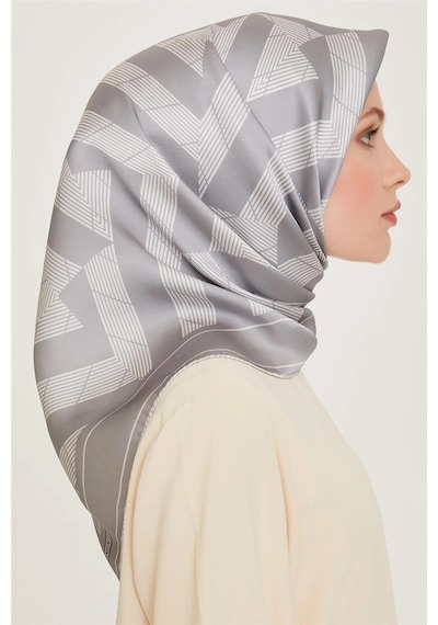 Armine Sura İpek Eşarp 9255d S - 90 X 90 / Gri - 85 Gri - 85