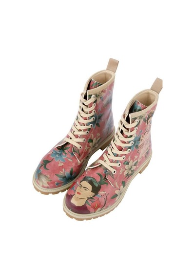 Kadın Vegan Deri Çok Renkli Uzun Bot - Like You Are Magic Frida Kahlo Tasarım Multicolor Kadın Vegan Deri Çok Renkli Uzun Bot - Like You Are Magic Frida Kahlo Tasarım Multicolor