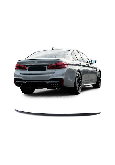 BMW G30 2017-2021 PLASTİK BOYASIZ M STYLE İNCE SPOİLER-SPOYLER