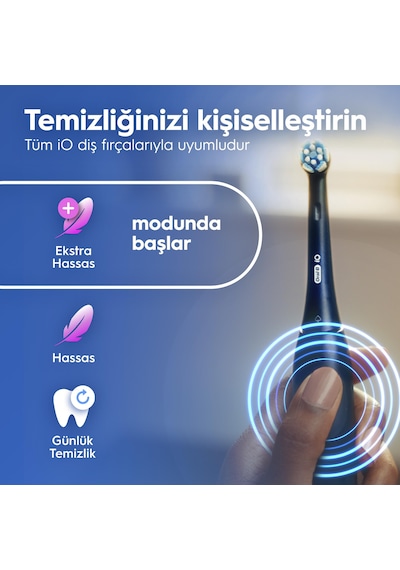 Oral-b İo2 Şarjlı/elektrikli Diş Fırçası, 2'li Set, Siyah & Orman Yeşili, 2 Fırça Başlığı, Seyahat Kabı