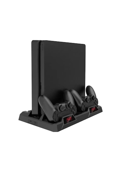 Sony Ps4 Uyumlu Slim/pro Stand Şarj Istasyonu Soğutma Fanlı Multifonksiyonel