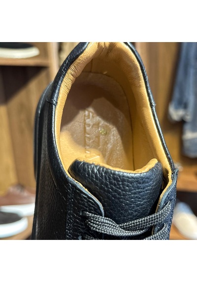 Alza %100 Hakiki Deri Erkek Sneaker Günlük Rahat Ve Şık Ayakkabı - Siyah