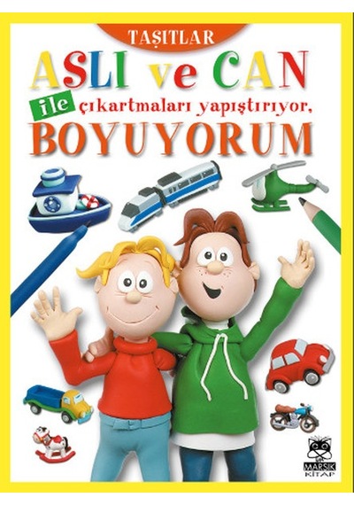 Aslı Ve Can İle Çıkartmaları Yapıştırıyor, Boyuyorum - Taşıtlar - Ybve-752463