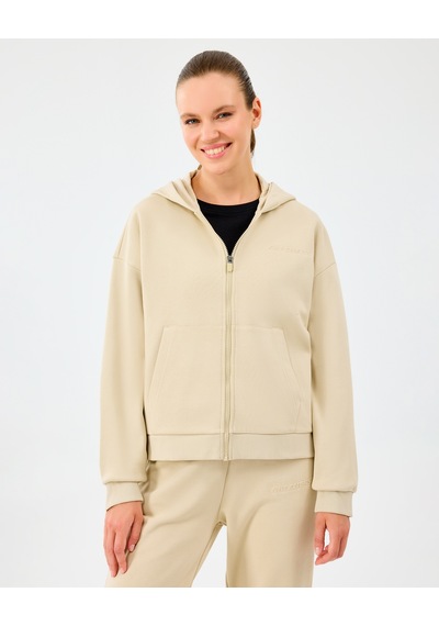 Skechers W Essential Full Zip Sweatshirt Kadın Gri Sweatshirt S2610016-1550 Gri