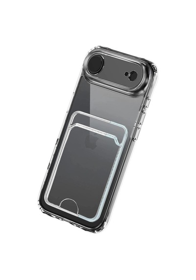 Apple iPhone Uyumlu,  17 Air Kart Şeffaf Silikon - Şeffaf