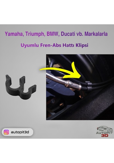 Yamaha / Triumph / Bmw / Ducati Uyumlu Fren-abs Hattı Klipsi