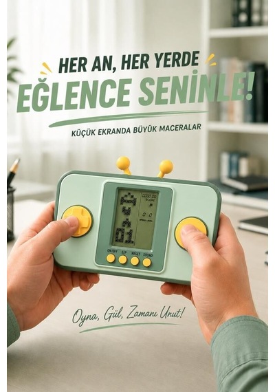 Premium Arkadaş Taşınabilir Zaman Gc-010 Yeşil El Atarisi Tetris Gameboy