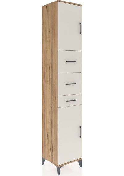 Hyperion Dolap 3 Raflı 3 Çekmeceli 2 Kapaklı 44x44x243 Çam-ay... Çam
