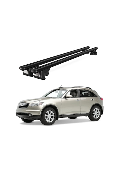 Venüs Infiniti Fx35 2003-2009 Uyumlu Siyah Ara Atkı Port Bagaj Tavan Barı