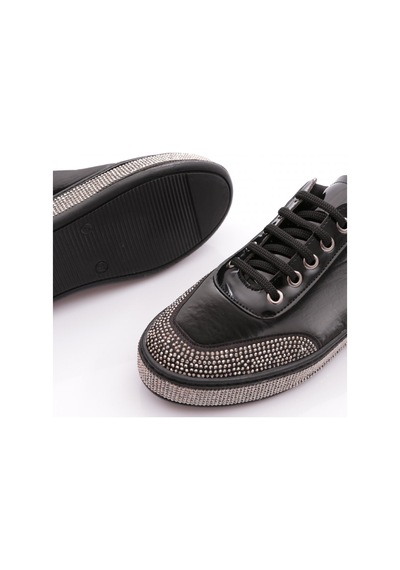 Dgn 2411 Kadin Sneaker Ayakkabi 2411-1571-R1589 Siyah - Gümüş