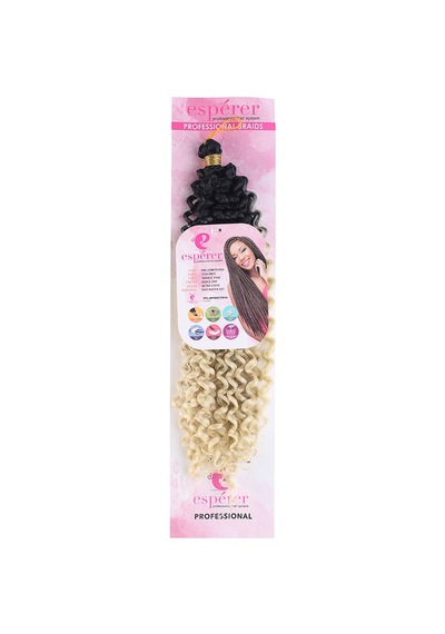 Afro Dalgası / Siyah Platin Ombreli - Elwm-462604 Çok Renkli