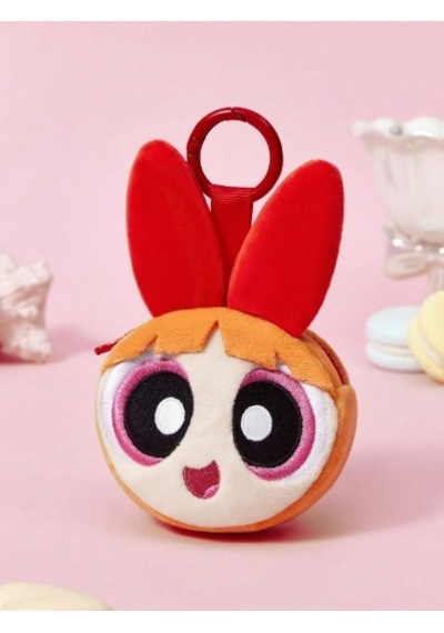 Karakterli Peluş Anahtarlık, Askılı Çanta Süsü Ve Mini Figür Cüzdanı Kırmızı