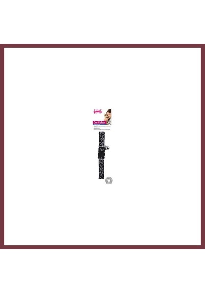 Storeşahin Kedi Boyun Tasması Siyah Beyaz Mermer Desenli 20-30 Cm Shn0720