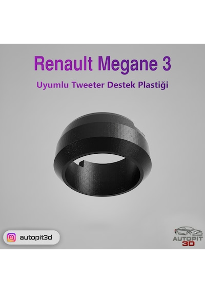 Renault Megane 3 Uyumlu Tweeter Destek Plastiği Hoparlör Yuvası / Aparatı