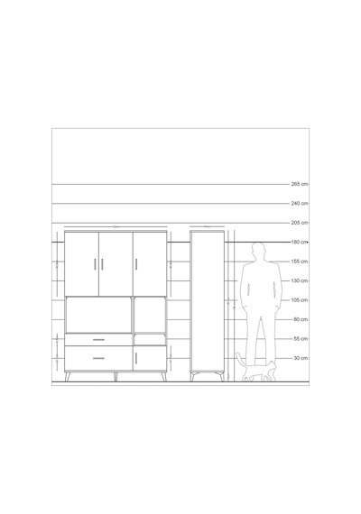 Hyperion Dolap 7 Raflı 2 Çekmeceli 4 Kapaklı 132x44x195 Çam-antrasit/antrasit Antrasıt/antrasıt Hyperion Dolap 7 Raflı 2 Çekmeceli 4 Kapaklı 132x44x195 Çam-antrasit/antrasit Antrasıt/antrasıt