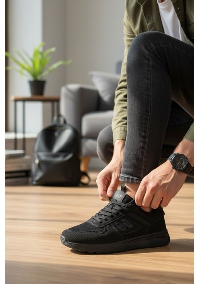Enoch Erkek Günlük Spor Ayakkabı Süet Detaylı Sneaker H Logolu Retro Stil Rahat Kalıp Siyah Enoch Erkek Günlük Spor Ayakkabı Süet Detaylı Sneaker H Logolu Retro Stil Rahat Kalıp Siyah