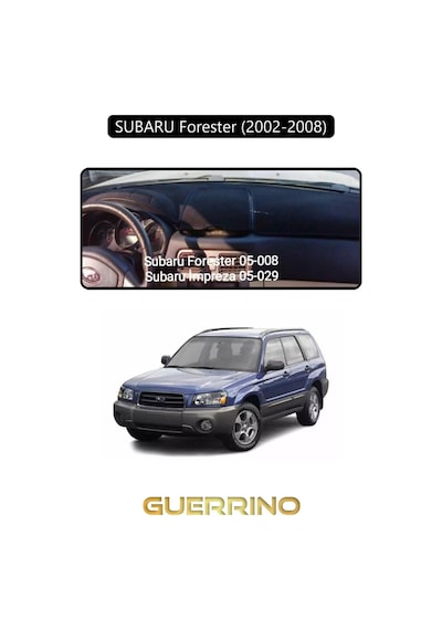 Subaru Forester 2002-2008 Torpido Koruma Halısı Siyah Kenar