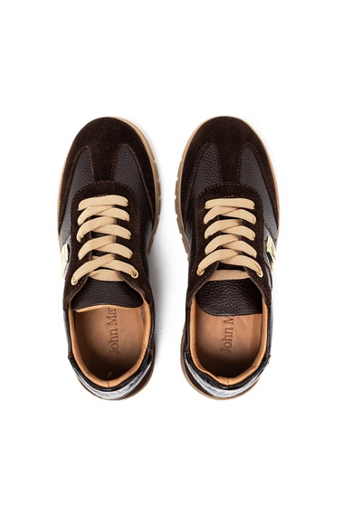 Sneaker Günlük Kadın Rc-26y-055-7122 John May Kahve Süet-kahve Fltr-kahv Yln Kahverengi