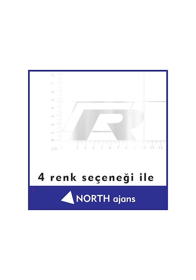 Gümüş Araç Sticker Etiketleri 10cm Model 43