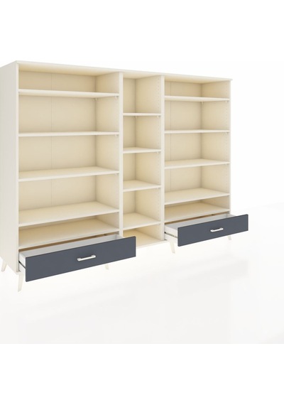 Hyperion Dolap 14 Raflı 2 Çekmeceli 220x44x163 Aytaşı-aytaşı/ant Aytaşı-aytaşı/antrasit Hyperion Dolap 14 Raflı 2 Çekmeceli 220x44x163 Aytaşı-aytaşı/ant Aytaşı-aytaşı/antrasit