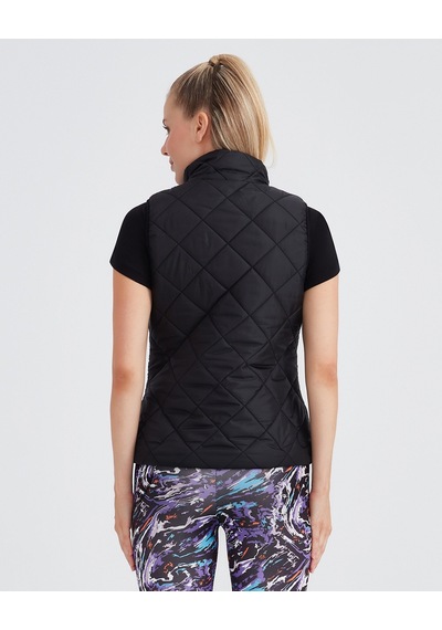 Skechers W Outerwear Padded Vest Kadın Siyah Yelek S232433-001 Siyah