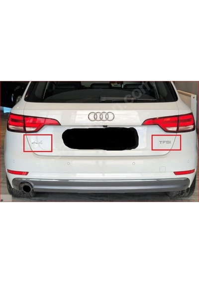 Audi A4 Ve Tfsı Krom Bagaj Yazısı Seti 2'li Paket