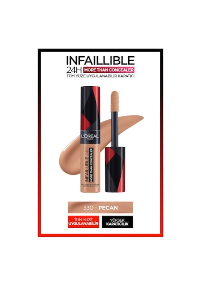 L'Oreal Paris Infaillible Tüm Yüze Uygulanabilir Kapatıcı 330 Pecan