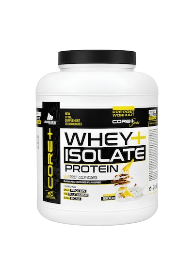 Mustang Nutrition Core+ Series Isolate Whey Protein Tozu 1800 Gr 60 Servis Muzlu Kurabiye + Shaker + Protein Kahve Hediyeli Muz