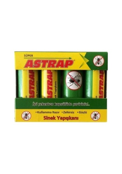 Astrap Kapsül Sinek Yapışkanı 4 Adet Güve S.sinek Uçan Tüm Haşereler - 24'li Paket