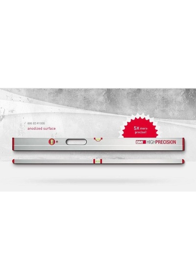 Bmi 695 Hıghprecısıon Alüminyum Gövde Su Terazisi 120cm