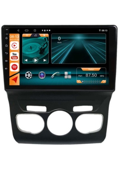Foxus Citroen C4 2015 2018 64gb Hafıza Android Dokunmatik Ekran Oto Teyp - Carplay Wifi Gps Bluetooth Kamera Destekli Oem