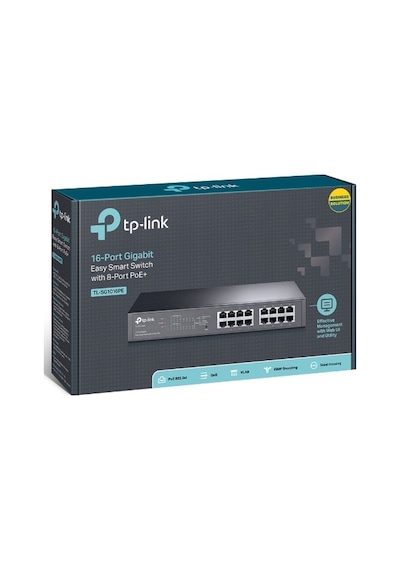 TP-Link Tl Sg1016Pe 16Port Gigabit Switch 8P Poe