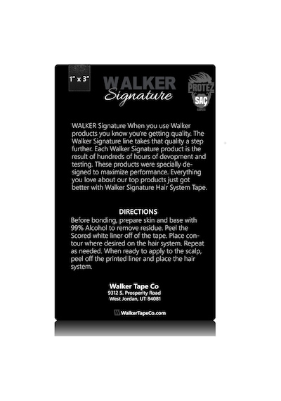 Walker Tape Signature Protez Saç Bandı 36 Adet Düz (2.5Cmx7.5Cm)