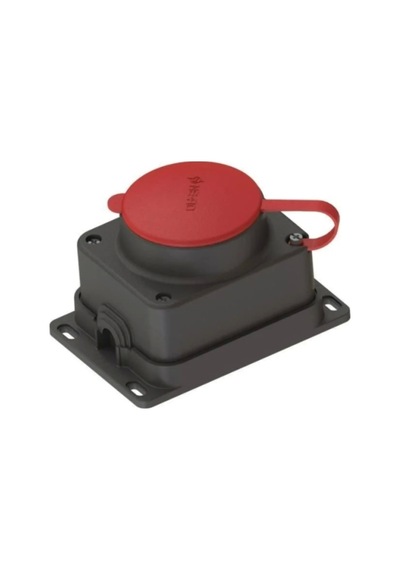 Nead 3x25a Kauçuk Kapaklı Sıva Üstü Trifaze Priz Duvar Prizi 4x25