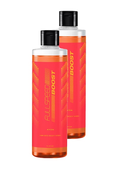 Avon Full Speed Boost Erkekler İçin Saç Ve Vücut Şampuanı 2 x 250 ML