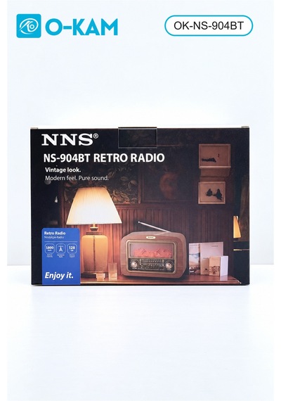O-kam Ok-ns-904bt Şömine Efektli Retro Radyo
