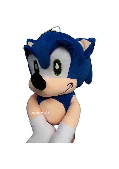 Sonıc Peluş 45Cm Büyük Boy Oyuncak Sonic Yurtdışı Kadife Sonik