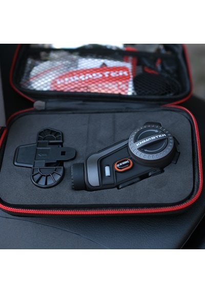 Knmaster KN1600C Motosiklet Kask Bluetooth Intercom Kulaklık Seti Siyah