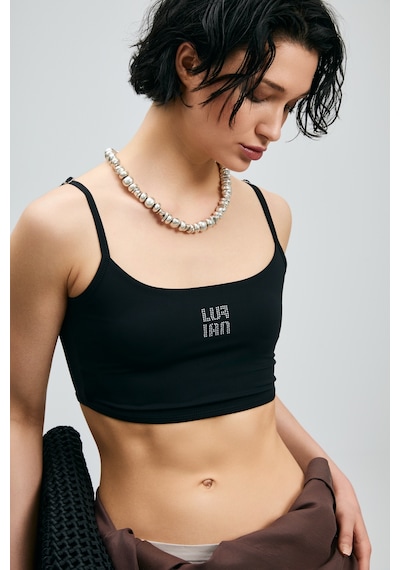 Lufian Gıgı Kadın Örme Atlet Siyah Siyah 121020044100100