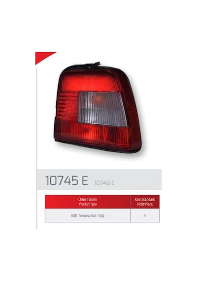 Farba Stop Lambası Sag Tempra AOD-FARBA 10746D
