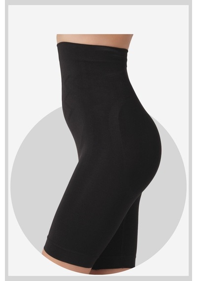 Push-up Detaylı Toparlayıcı Siyah Şort Korse 9s01 Siyah